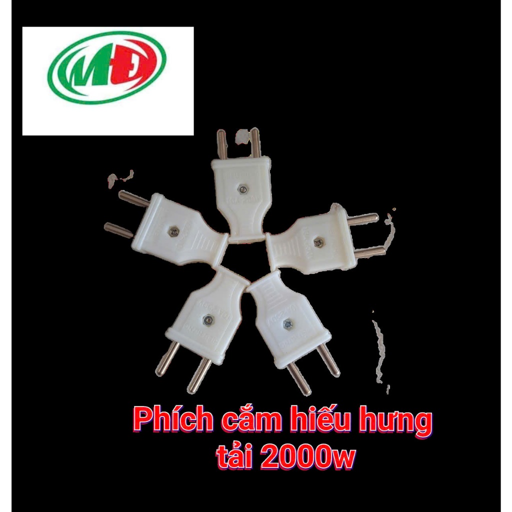 Phích cắm điện chân tròn F4.5 màu trắng công suất lớn chống cháy chịu nhiệt cao an toàn