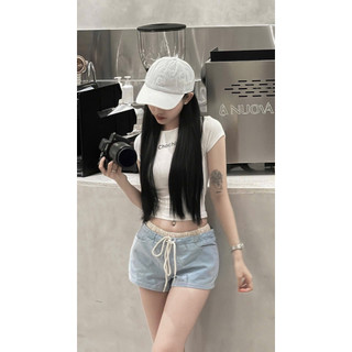 Quần short cạp thấp phối lưng (0Q29 )- MYHANH.GU