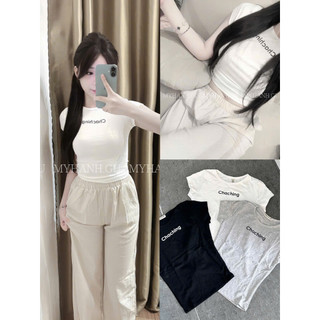 Áo babytee ôm cổ tròn in chữ ( 0A32)- MYHANH.GU