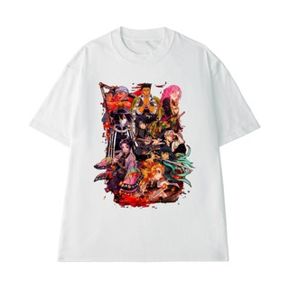 Áo Thun Anime Demon Slayer NGỐ TEE Poster Các Trụ Cột Sát Quỷ Đoàn Vải Cotton 100 Mát Mẻ Form Rộng