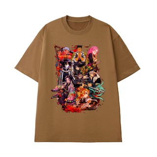 Áo Thun Anime Demon Slayer NGỐ TEE Poster Các Trụ Cột Sát Quỷ Đoàn Vải Cotton 100 Mát Mẻ Form Rộng