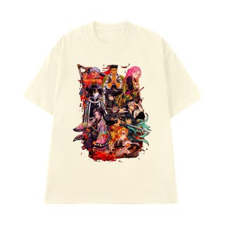 Áo Thun Anime Demon Slayer NGỐ TEE Poster Các Trụ Cột Sát Quỷ Đoàn Vải Cotton 100 Mát Mẻ Form Rộng