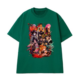Áo Thun Anime Demon Slayer NGỐ TEE Poster Các Trụ Cột Sát Quỷ Đoàn Vải Cotton 100 Mát Mẻ Form Rộng