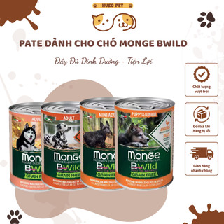Pate Monge Bwild Dành Cho Chó 400g Không Độn Ngũ Cốc