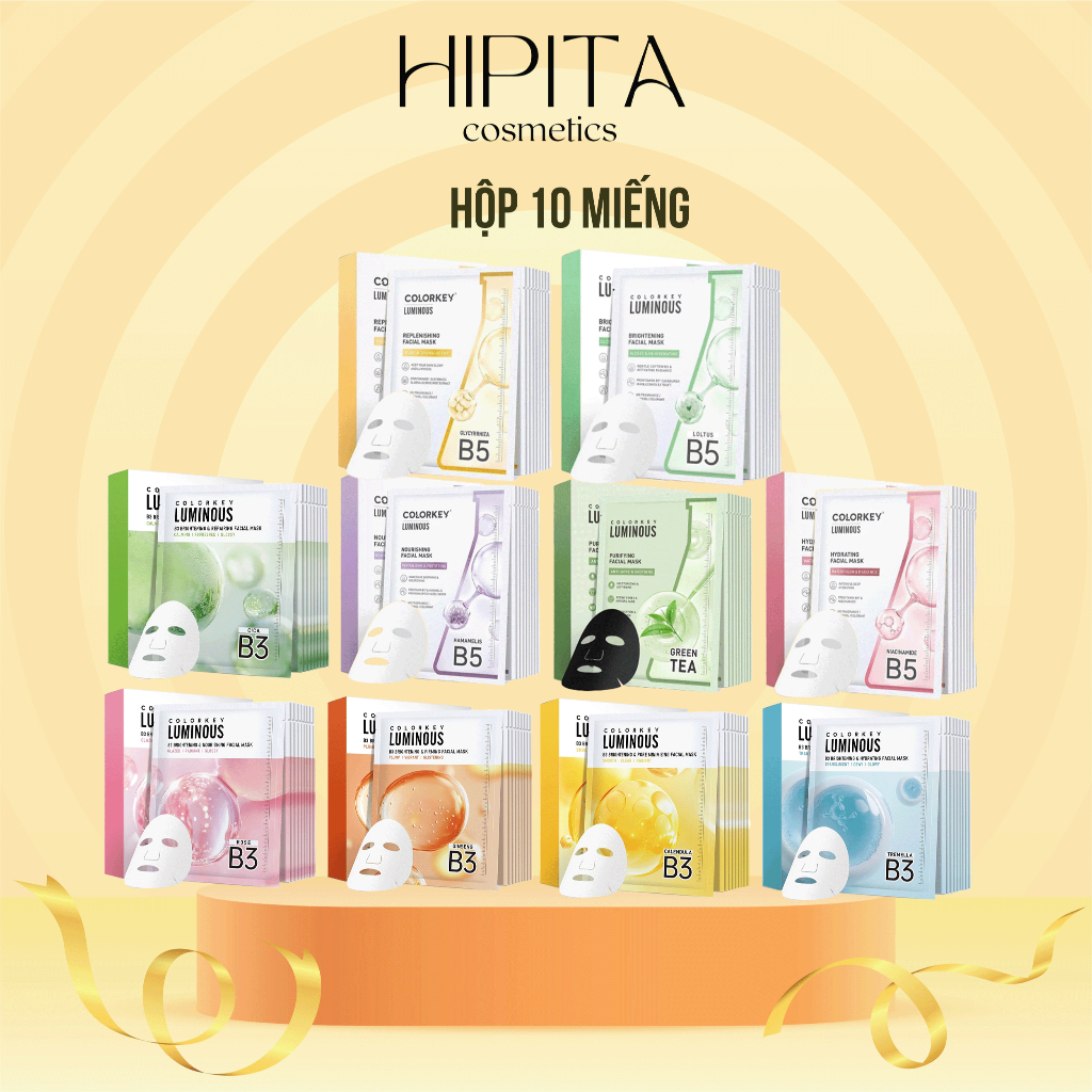 [Hộp 10 miếng] Mặt nạ Colorkey Facial Mask 25ml #HỘP 10M | Shopee Việt Nam