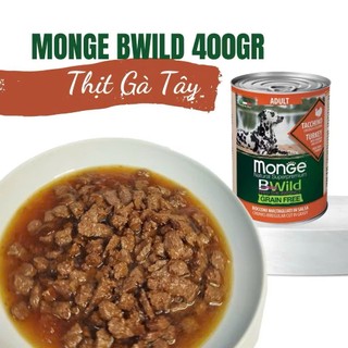 Pate Monge Bwild Dành Cho Chó 400g Không Độn Ngũ Cốc