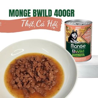 Pate Monge Bwild Dành Cho Chó 400g Không Độn Ngũ Cốc