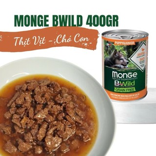 Pate Monge Bwild Dành Cho Chó 400g Không Độn Ngũ Cốc