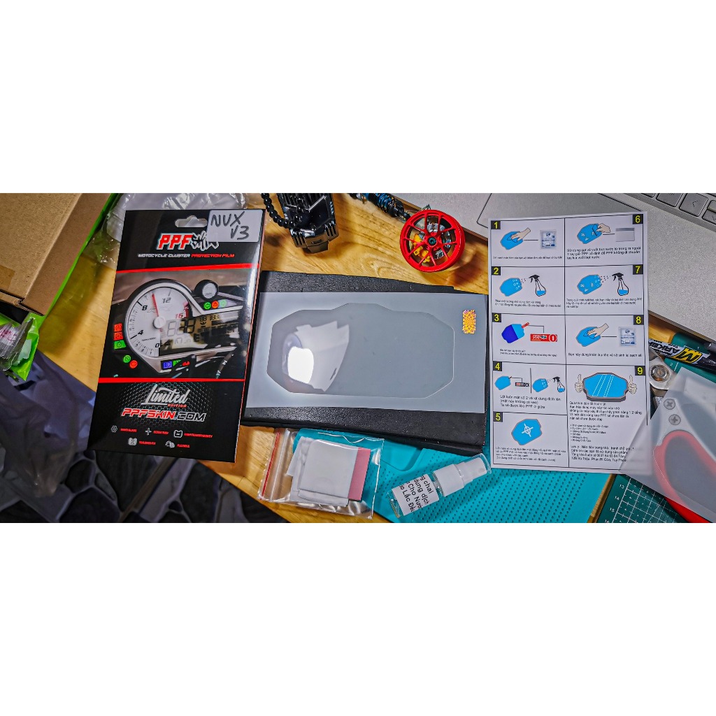 PPF NVX V3, PPF Yamaha NVX V3 ,PPF dán bảo vệ mặt đồng hồ xe