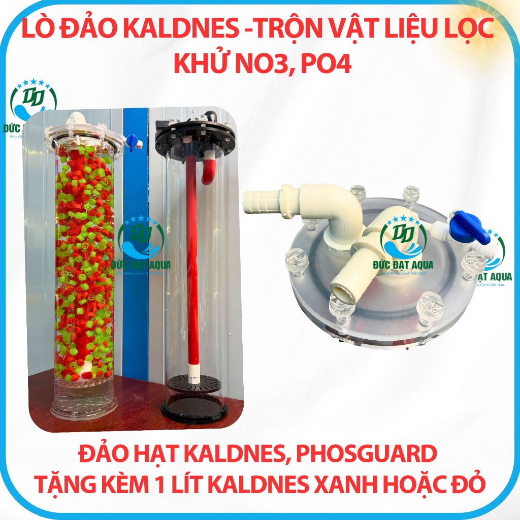 Lò Đảo kaldnes - Vật Liệu Lọc bể cá cảnh - khử NO3, PO4 - phosguard - kèm 1 lít kaldnes xanh hoặc đỏ 4