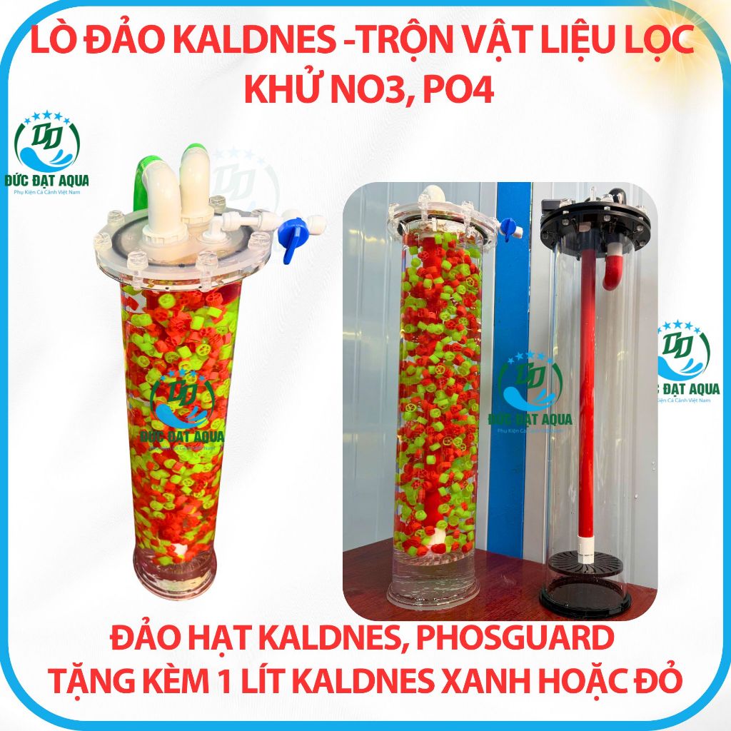 Lò Đảo kaldnes - Vật Liệu Lọc bể cá cảnh - khử NO3, PO4 - phosguard - kèm 1 lít kaldnes xanh hoặc đỏ 5