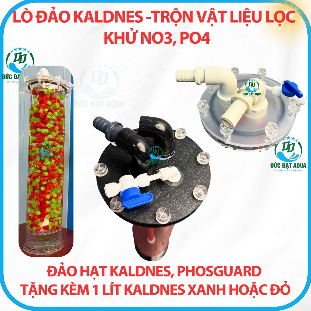 Lò Đảo kaldnes - Vật Liệu Lọc bể cá cảnh - khử NO3, PO4 - phosguard - kèm 1 lít kaldnes xanh hoặc đỏ 9
