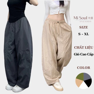 Quần Harem Parachute Pants BigSize MiSoul,Quần Gió Nhăn 2 túi Dáng Thụng MiSoul 254