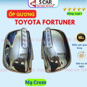 Ốp gương chiếu hậu Toyota Fortuner 2006-2015 loại có đèn xi nhan