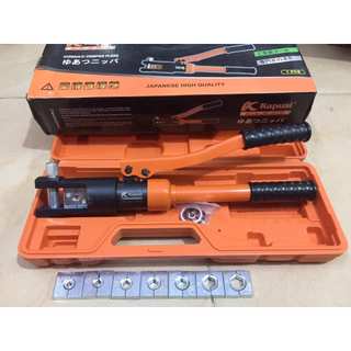 Kìm bấm cos thủy lực KAPUSI JAPAN K-0615(YQ-K70), K-0616(YQ-K120), cỡ khuôn 4-120mm2, Bh 12 tháng {{store}