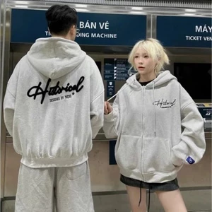 Áo Hoodie Zip / hoodie Nam Nữ Historical Màu Xám, Form Rộng Unisex, Thiết Kế In Chữ Cực Đẹp 2025