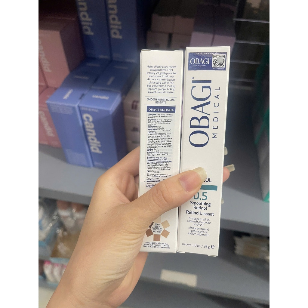 [Hàng CTY] Kem Dưỡng Obagi Medical Retinol 0.5 1.0 Smoothing Trẻ Hóa Da 28g