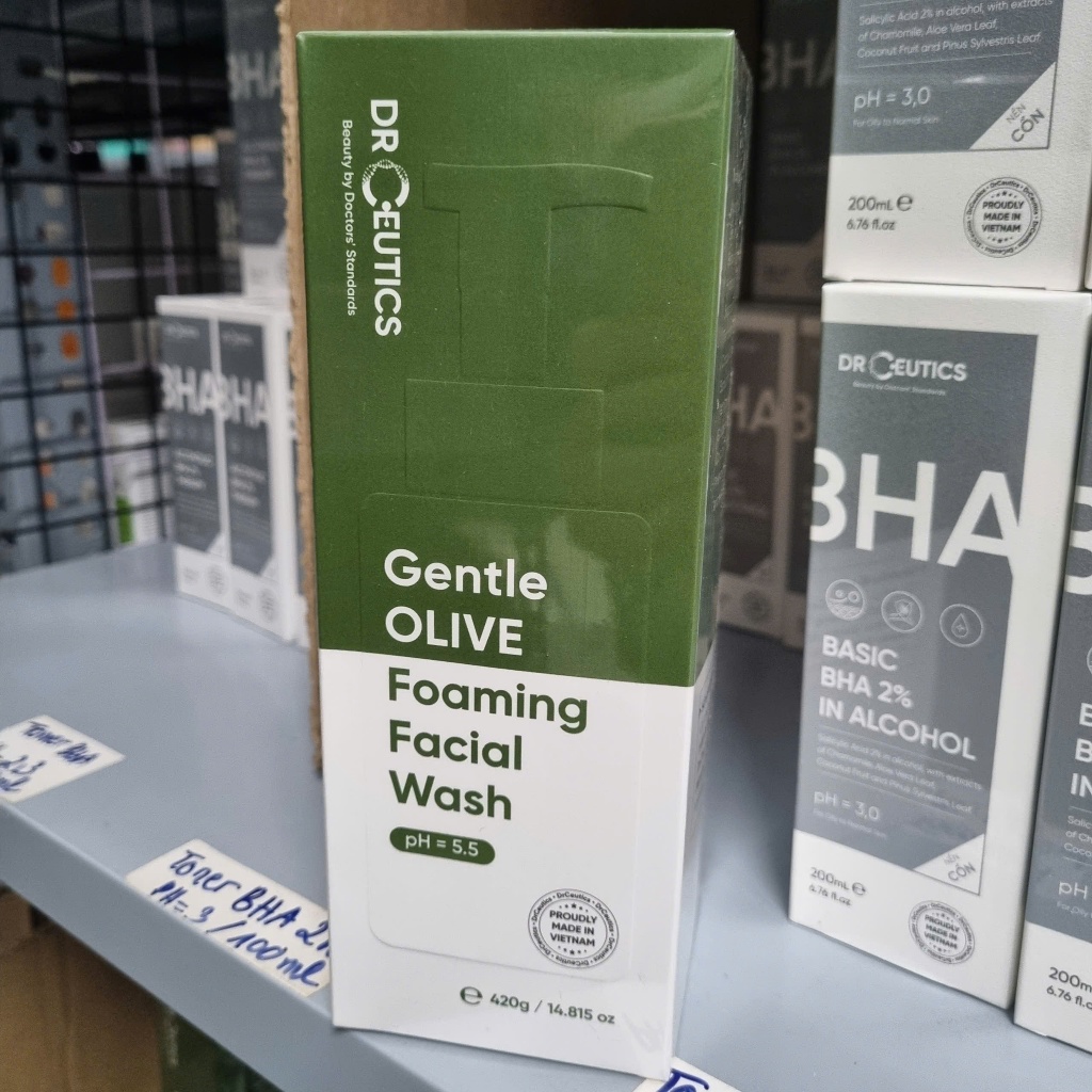 Sữa Rửa Mặt DRCEUTICS Gentle Olive Cleansing Foam/Foaming Wash/Cleansing Wash/Cleansing Gel 150g/200g/250g/420g
