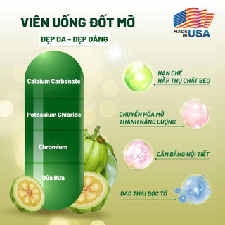 Viên Uống Giảm Cân Monica Gin Clean Thảo Mộc Giảm Cân Cấp Tốc Từ USA Hộp 30 Viên CHÍNH HÃNG