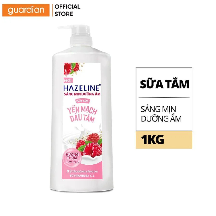 Sữa Tắm Hazeline Dưỡng Thể Giúp Làm Sáng Mịn Da & Dưỡng Ẩm Từ Thiên Nhiên Yến Mạch Dâu Tằm 1Kg | Guardian Việt Nam