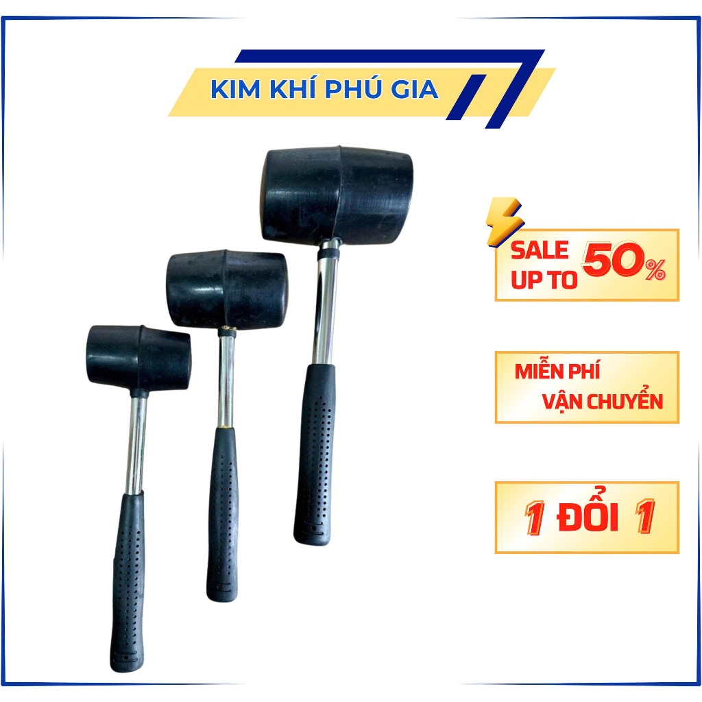 Búa cao su đen 2 đầu tròn, size nhỏ, trung, lớn hiệu Berrylion | Shopee ...