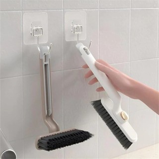 Bàn Chải Cọ Khe Hở Đa Năng 2 in 1 Kèm Nhíp Gắp Tóc Rụng Chổi Vệ Sinh Đầu Xoay 360 Độ Cây chà sàn