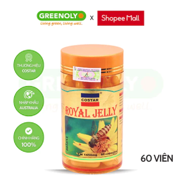 Viên Uống Sữa Ong Chúa Costar 1450mg Giúp Đẹp Da, Tăng Cường Miễn Dịch