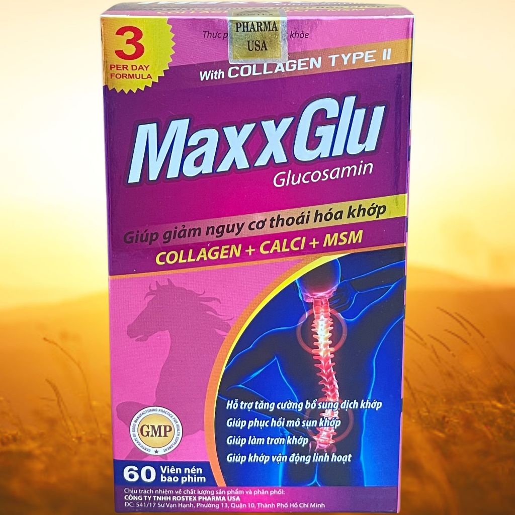 Combo 2 Hộp Maxx Glu Tím - Rostex - Hải Dương - Vitamin Thanh Lọc