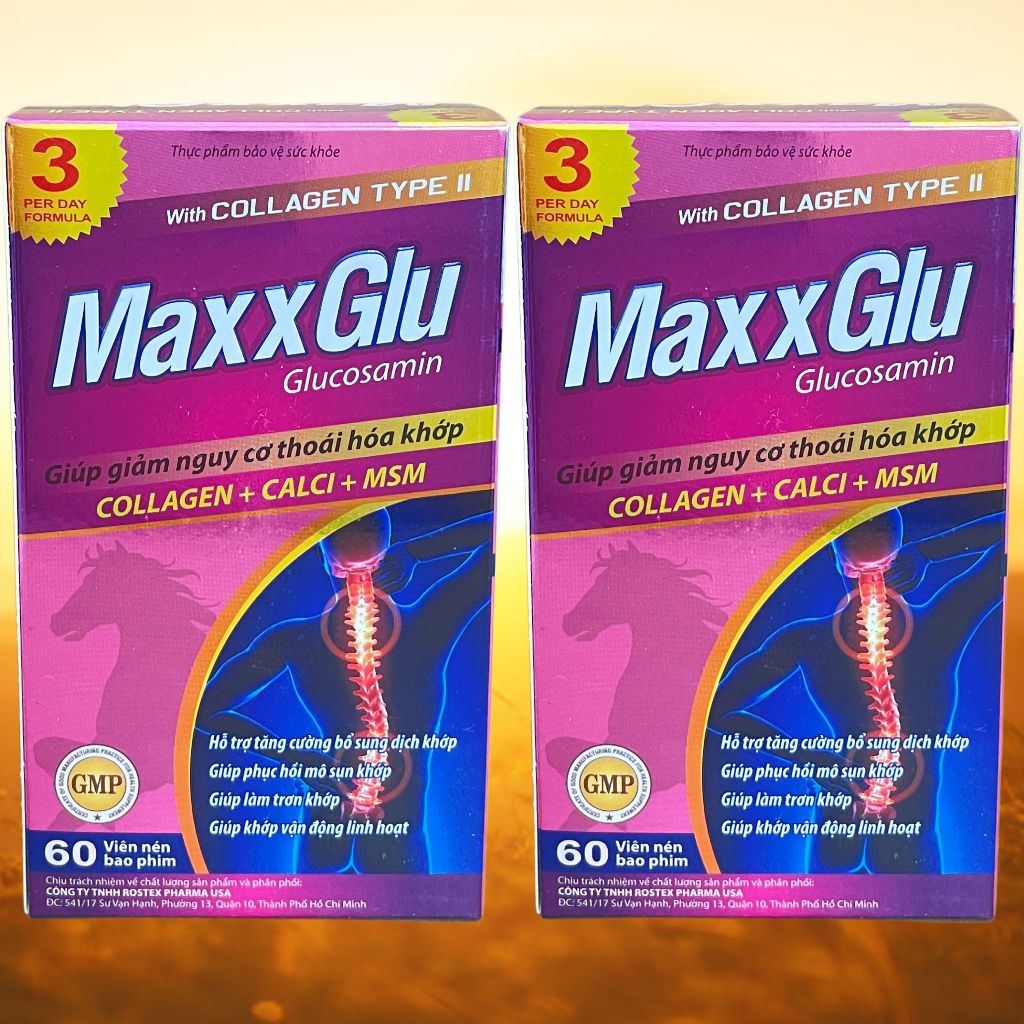 Combo 2 Hộp Maxx Glu Tím - Rostex - Hải Dương - Vitamin Thanh Lọc
