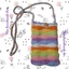 Túi đeo chéo sóng biển nhiều màu sắc - túi đựng điện thoại M12 - handmade len - crochet
