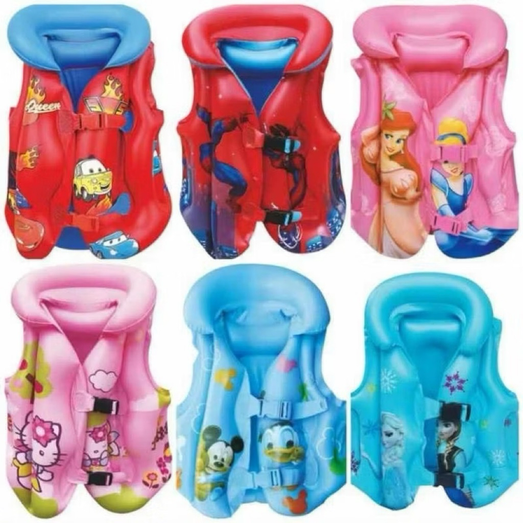 🏊 Áo Phao Tập Bơi Trẻ Em Hình Hoạt Hình (Từ 2–12 tuổi) – Chống Thấm, Siêu An Toàn