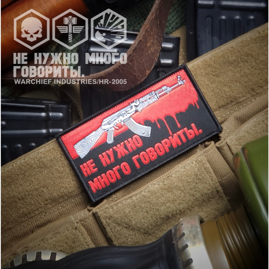 Patch_velcro thêu hình AK gắn ba lô_túi xách