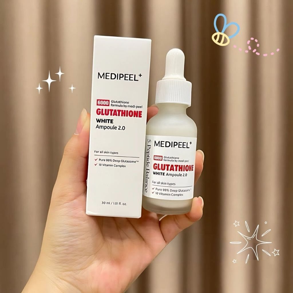 Combo Serum Và Kem Dưỡng Trắng Da MEDI-PEEL Glutathione 600 White Hàn Quốc 