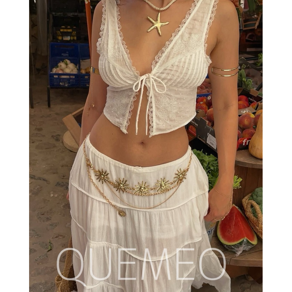 Vòng Eo Hình Mặt Trời SUNNY BELT Phụ Kiện Vàng Dây Eo Thắt Hông Du Lịch Đi Biển