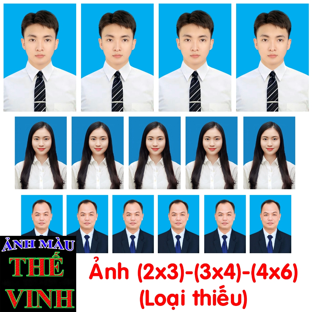 In Ảnh Thẻ 2x3, 3x4, 4x6 (Loại thiếu) - Ảnh Chất Lượng Cao, Màu Đẹp, Giao Nhanh 30 Phút Tại TP.HCM