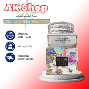 Lẻ Hộp Kem Ban Đêm DEMEJINE Skincare Women 20g Cấp Ẩm, Chống Lão Hóa, Dưỡng Trắng, Mờ Thâm Sạm Nám