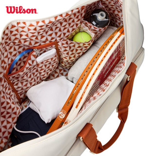 Wilson Roland Garros 2025 Large Duffel Cream/Clay Túi Đựng Vợt Tennis WR8042301001