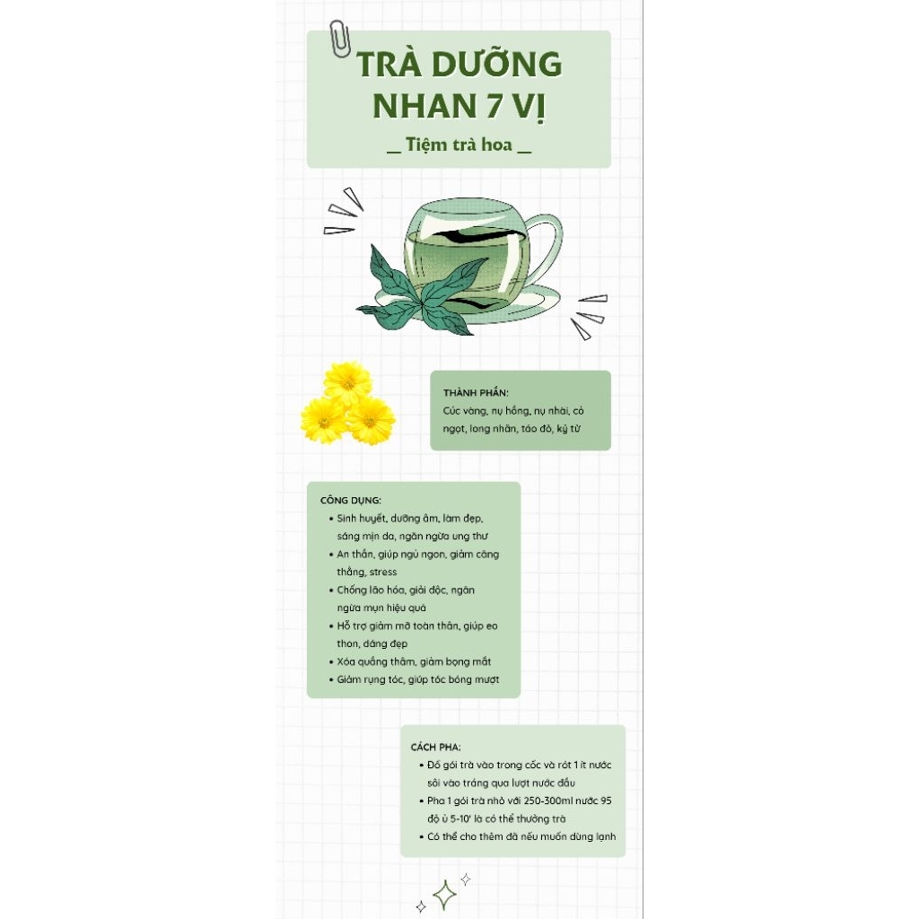 Trà Thảo Dược 7 Vị - Trà thảo dược 7 vị