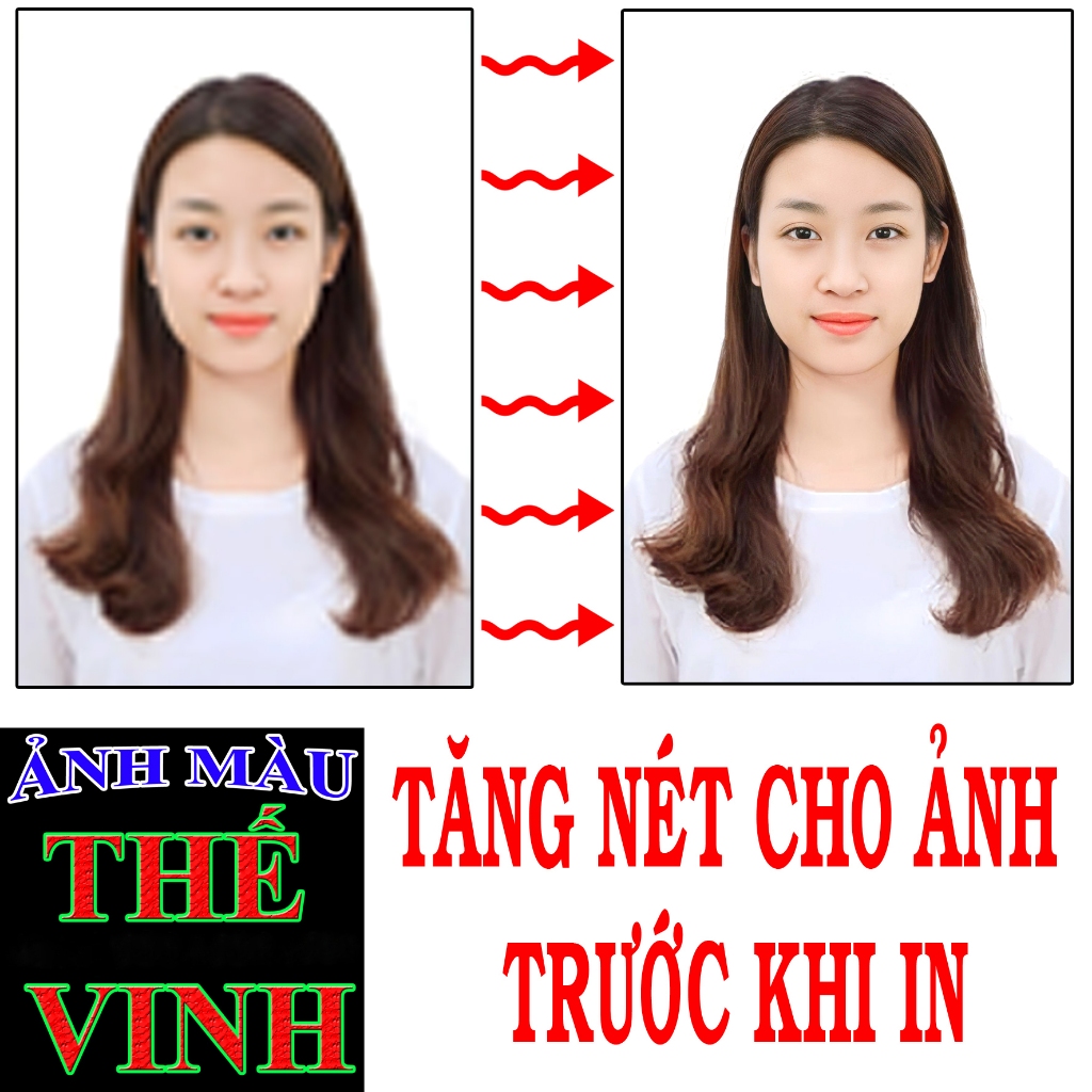 Tăng nét cho ảnh thẻ  2x3, 3x4, 4x6...trước khi in - Có giao hàng Hỏa Tốc tại HCM
