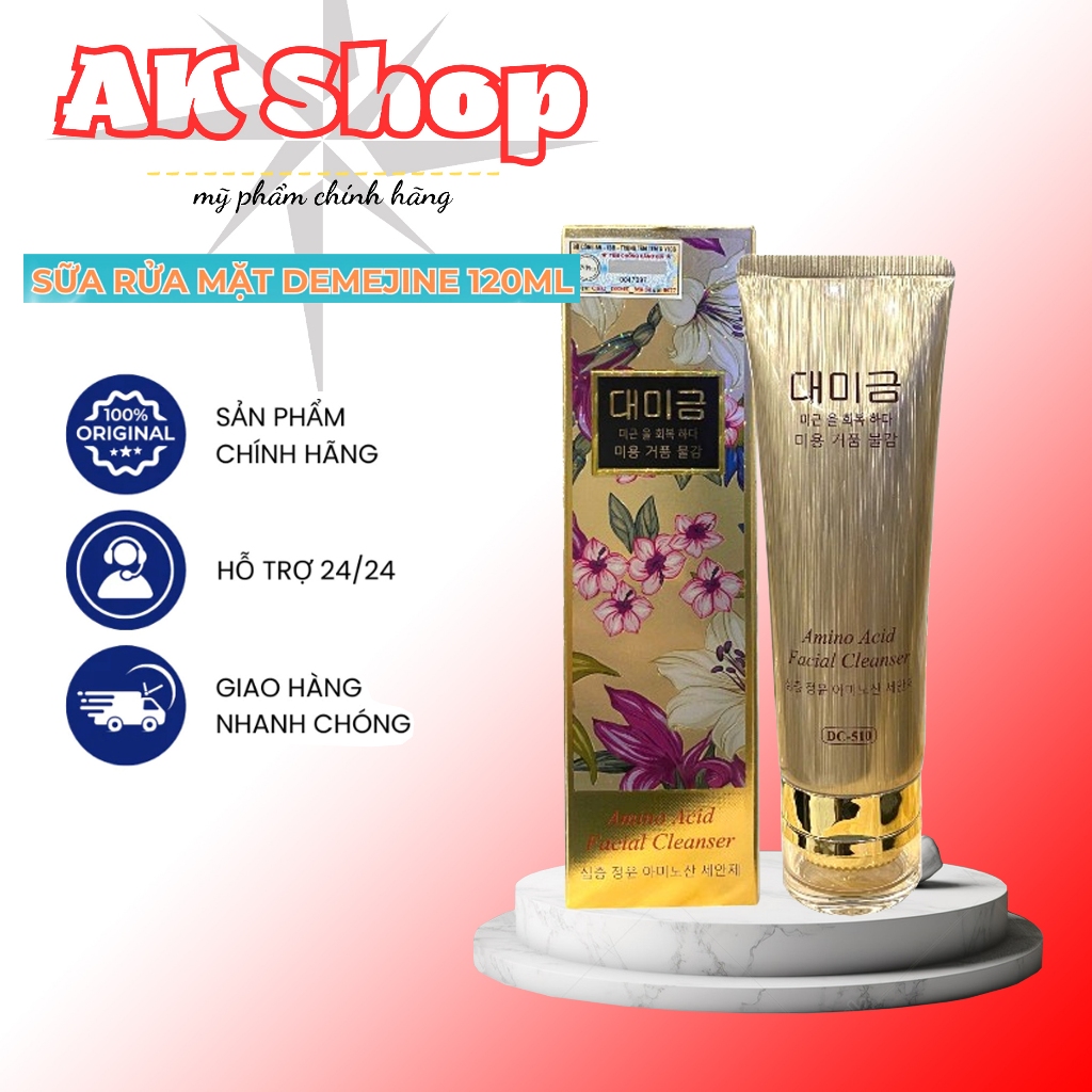 Sữa Rửa Mặt Demejine Amino Acid Facial Cleanser 120ml