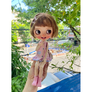 Đầm sọc sát nách size búp bê blythe,ob24,xinyi