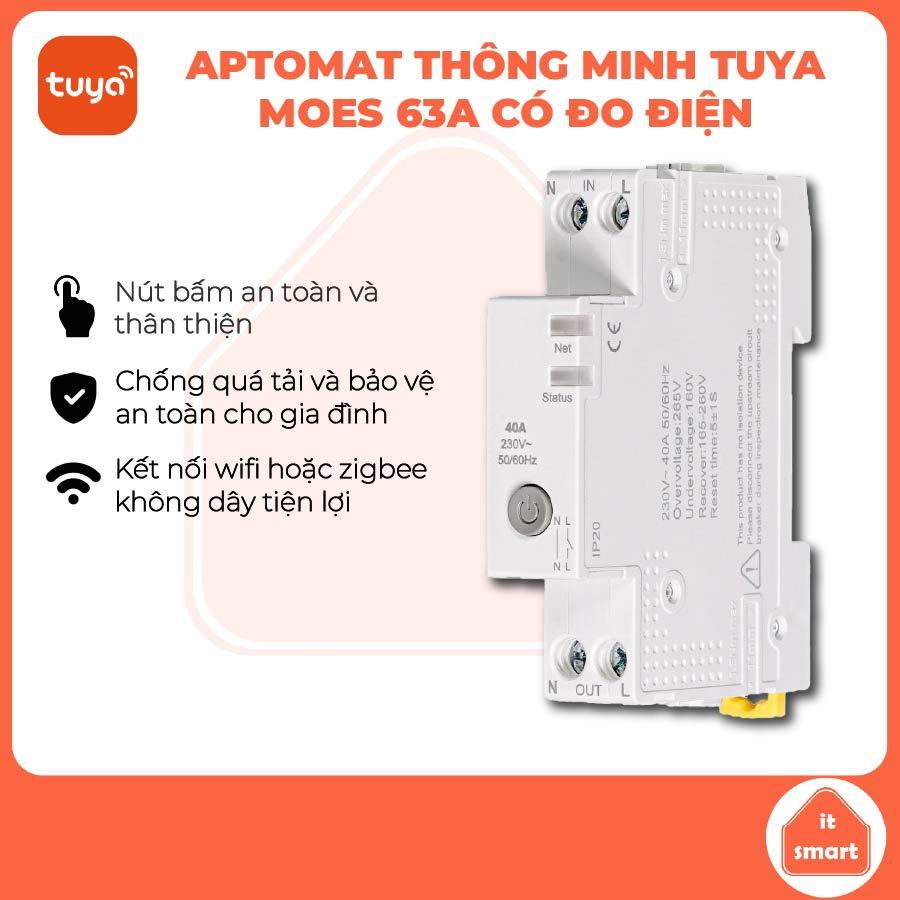 Aptomat thông minh MOES 63A