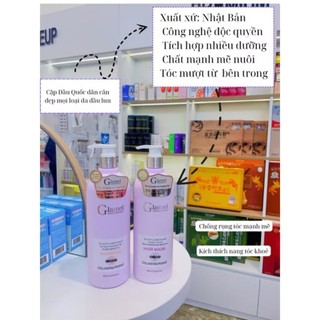 (Chính Hãng) Cặp dầu gội xả GLAMEI 1000ml lưu hương siêu mượt phục hồi tóc hư tổn