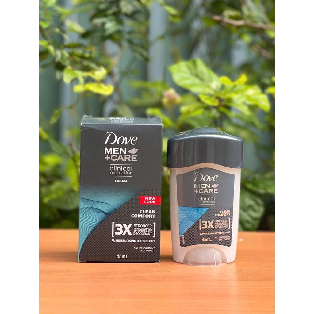 Lăn khử mùi Dove for Men Clinical Protection Antiperspirant Deodorant Clean Comfort 45ml