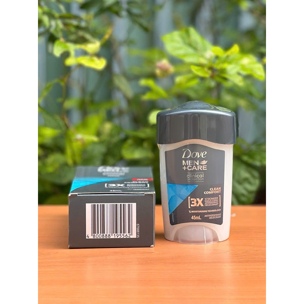 Lăn khử mùi Dove for Men Clinical Protection Antiperspirant Deodorant Clean Comfort 45ml