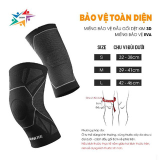 Bó Gối Thể Thao Bảo vệ Đầu gối Pickleball băng gối thể thao tập gym Aonijie E4108 cao cấp đệm silicon