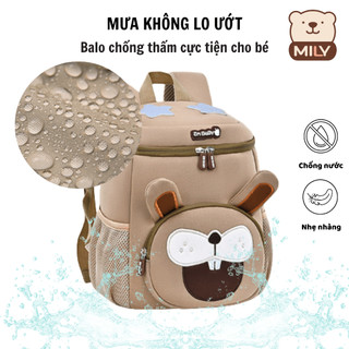 Balo Hộp Hình Thú Cho Bé Mẫu Giáo, Chống Gù, Chống Nước, Phản Quang An Toàn, Siêu Đáng Yêu