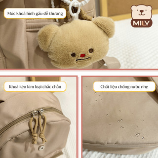 Balo Bé Yêu Teddy, Nhẹ Nhàng, Êm Vai, Phụ Kiện Đi Học Đi Chơi Dễ Thương Cho Bé