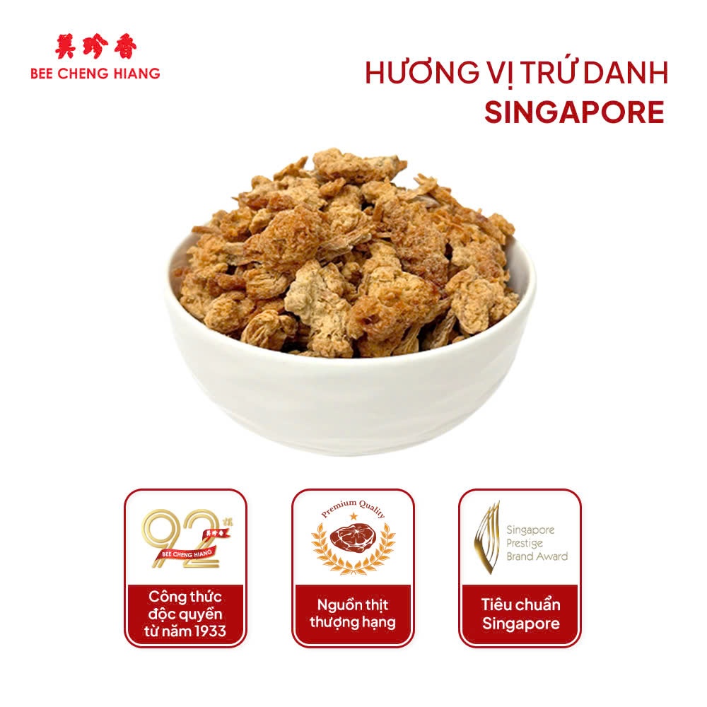 Chà bông gà giòn Bee Cheng Hiang - Crispy Chicken Floss - Singapore Floss