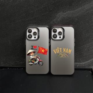 Ốp Lưng iPhone Việt Nam IMD Cứng Nhám,Chống Sốc, Bảo Vệ Camera - iP 7/8/X/XS/11/12/13/14/15/16/17/Plus/Pro/Max/Air